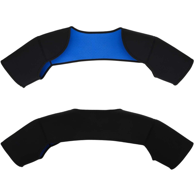 EXCEART SBR Double Shoulder Brace Double Shoulder Support Wrap Protector Shoulder Strap Brace for Outdoor Hiking Lifting Sports